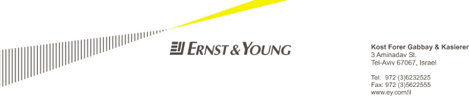 (ERNST & YOUNG LETTERHEAD)
