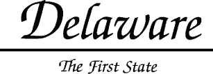 (DELAWARE THE FIRST STATE LOGO)