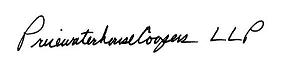 PriceaterhouseCoopers signature