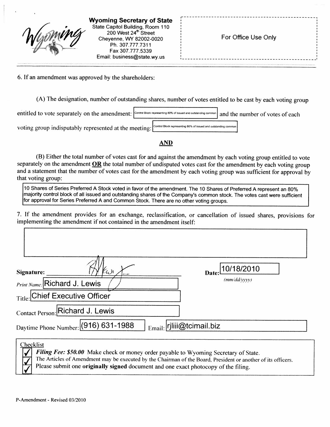 State Filing Page 3