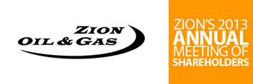 Description: Zion Oil & Gas, Inc.