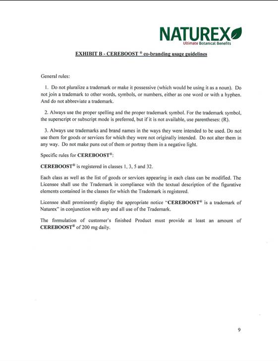 NATUREX-Trademark License Agreement - Cereboost_Page_09.jpg