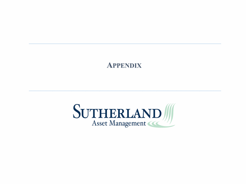 Sutherland Asset Management Corporation - Supplemental Financial Data 4Q16 v2