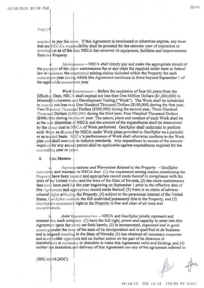 Page 5 EX 10.1