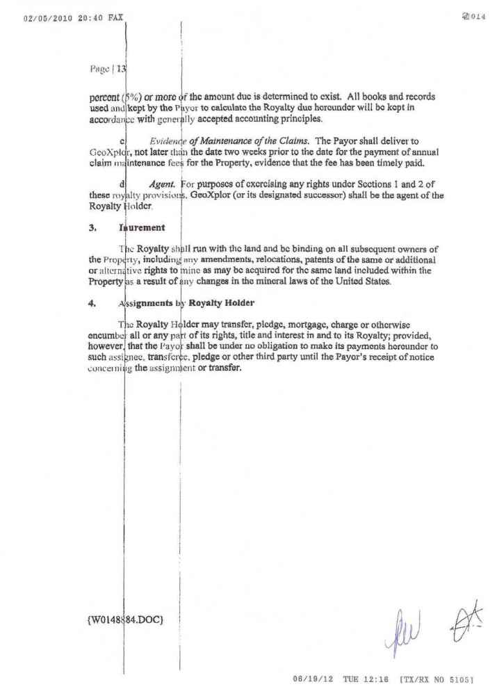 Page 13 EX 10.1