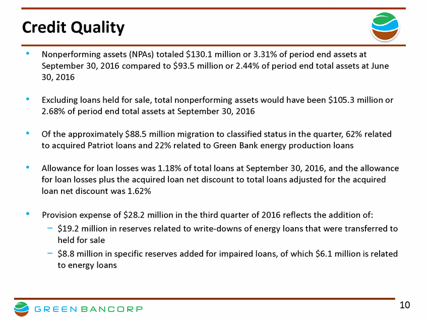 GNBC 3Q16 Financial Results Presentation V 9